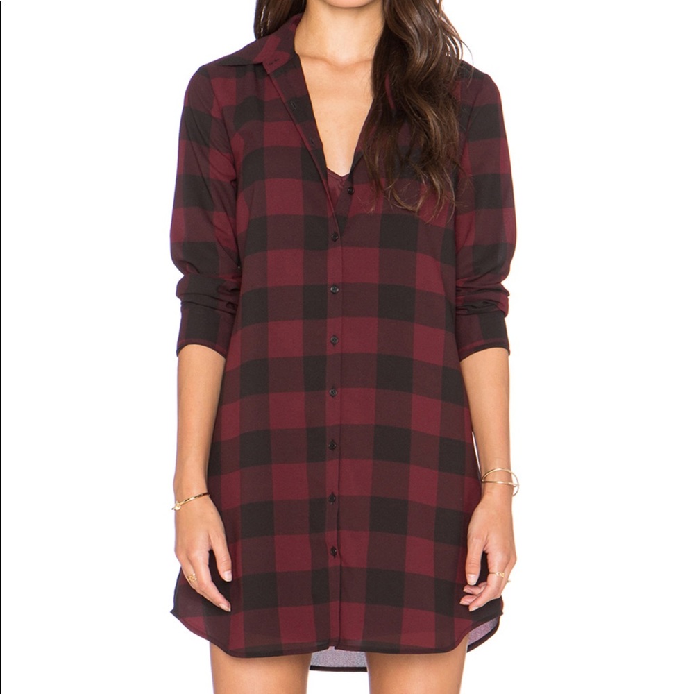 BB Dakota Plaid Shirt Dress - Picture 3 of 10